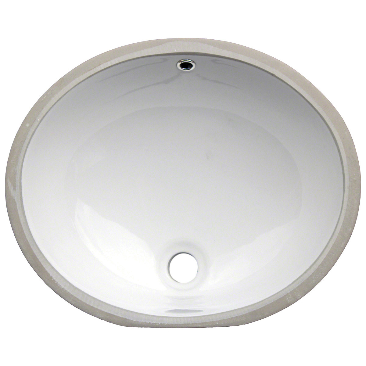 VANITY WHITE OVAL PORCELAIN 1512 Optimum Home Solutions, LLC